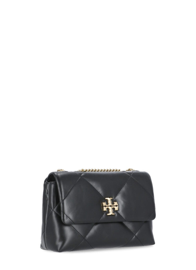 Tory Burch Black Matelassé Leather Chain Strap Shoulder Bag