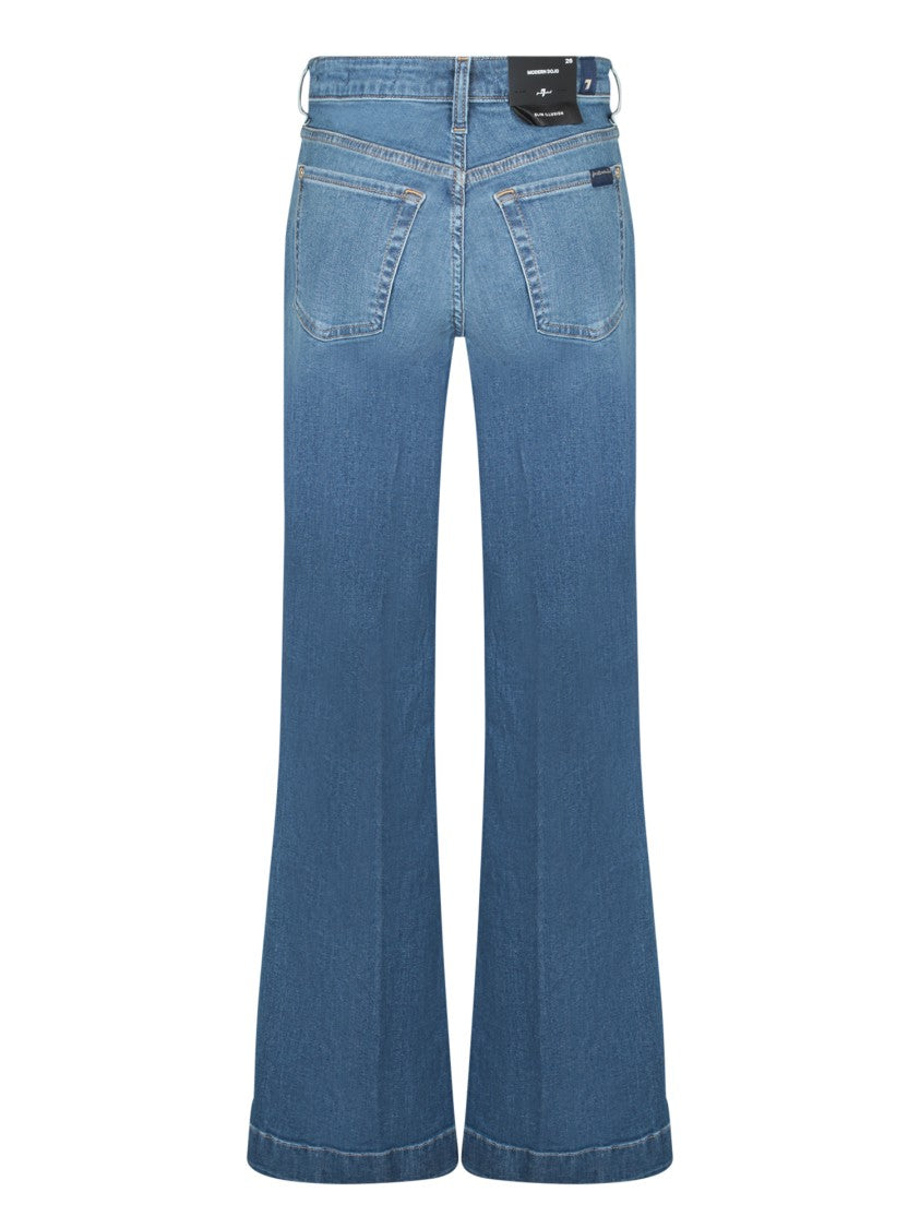 7 For All Mankind Mid-Rise Flared Jeans