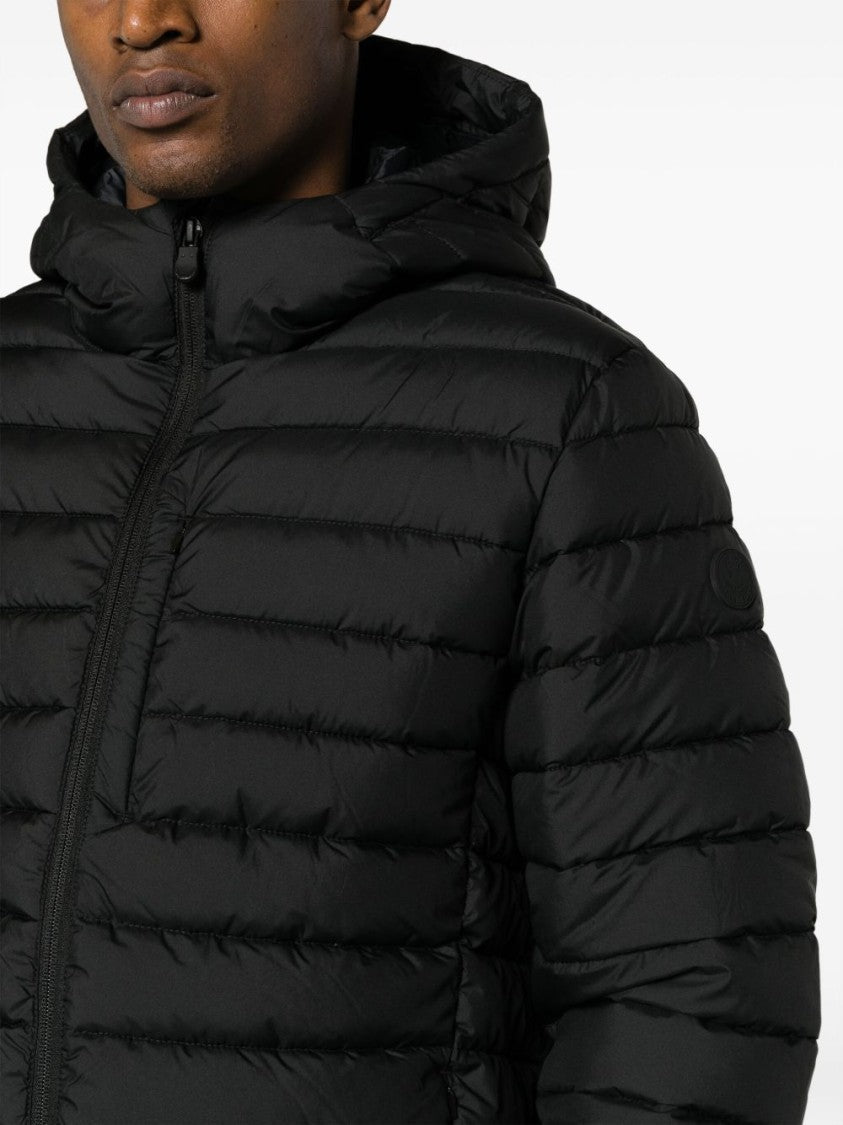 Save The Duck Water-Resistant Quilted Jacket With Hood