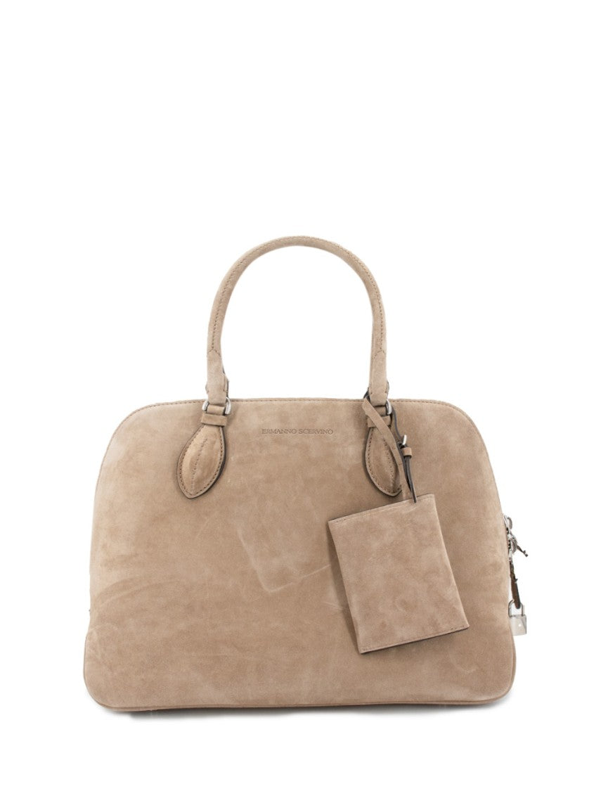 Ermanno Scervino Calfskin Handbag With Detachable Shoulder Strap