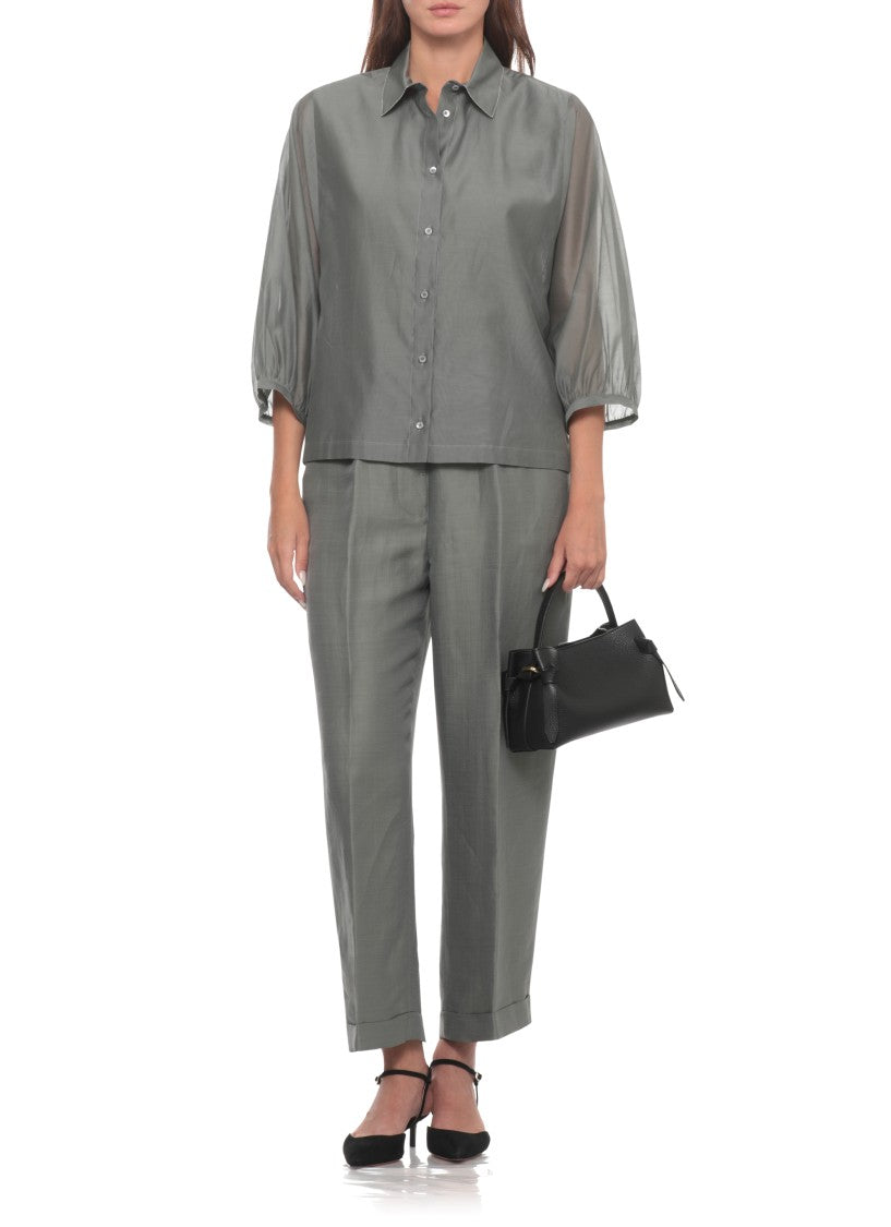 Peserico Green Bright Light Point Shirt