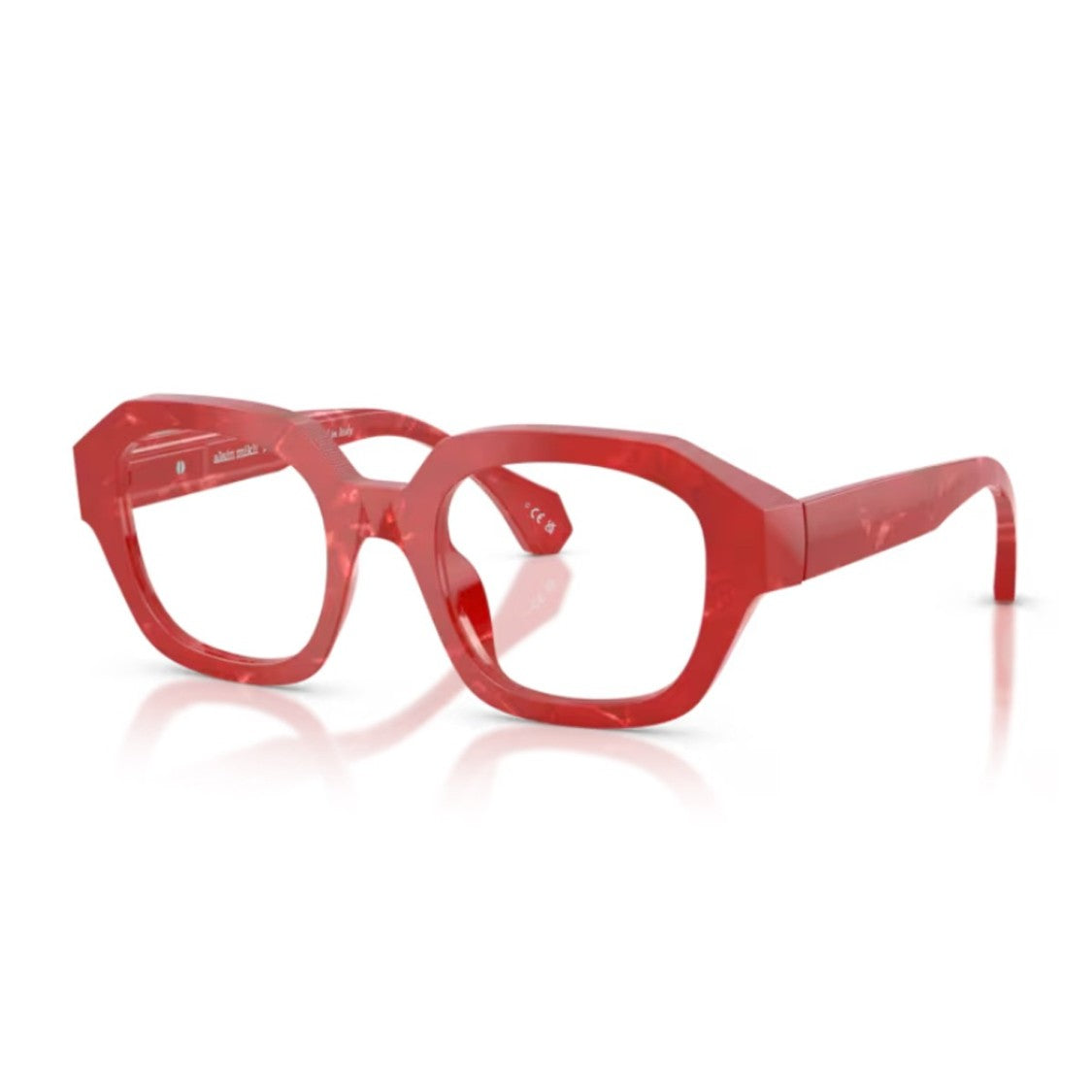 Alain Mikli Red A03510x Acetate Square Sunglasses