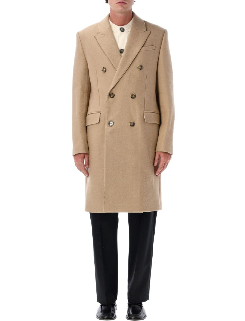 Ami Paris Tailored Double-Breasted Wide-Lapel Coat