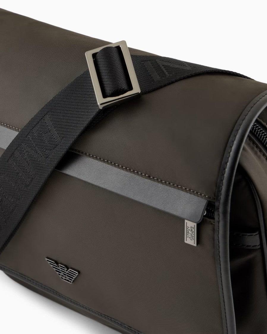 Emporio Armani Military Green Messenger Bag