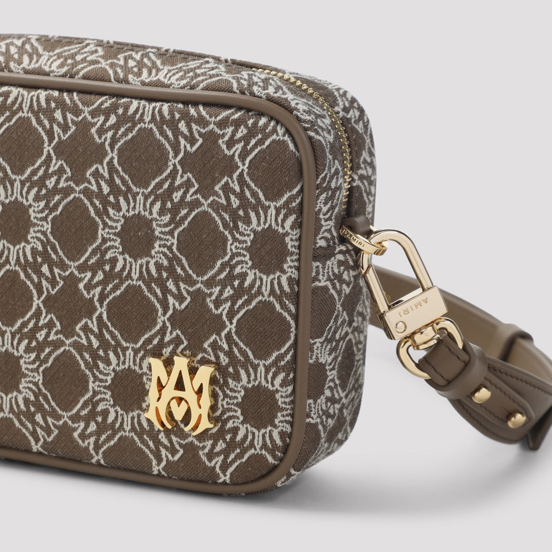 Amiri Compact Rectangular Handbag With Geometric Pattern