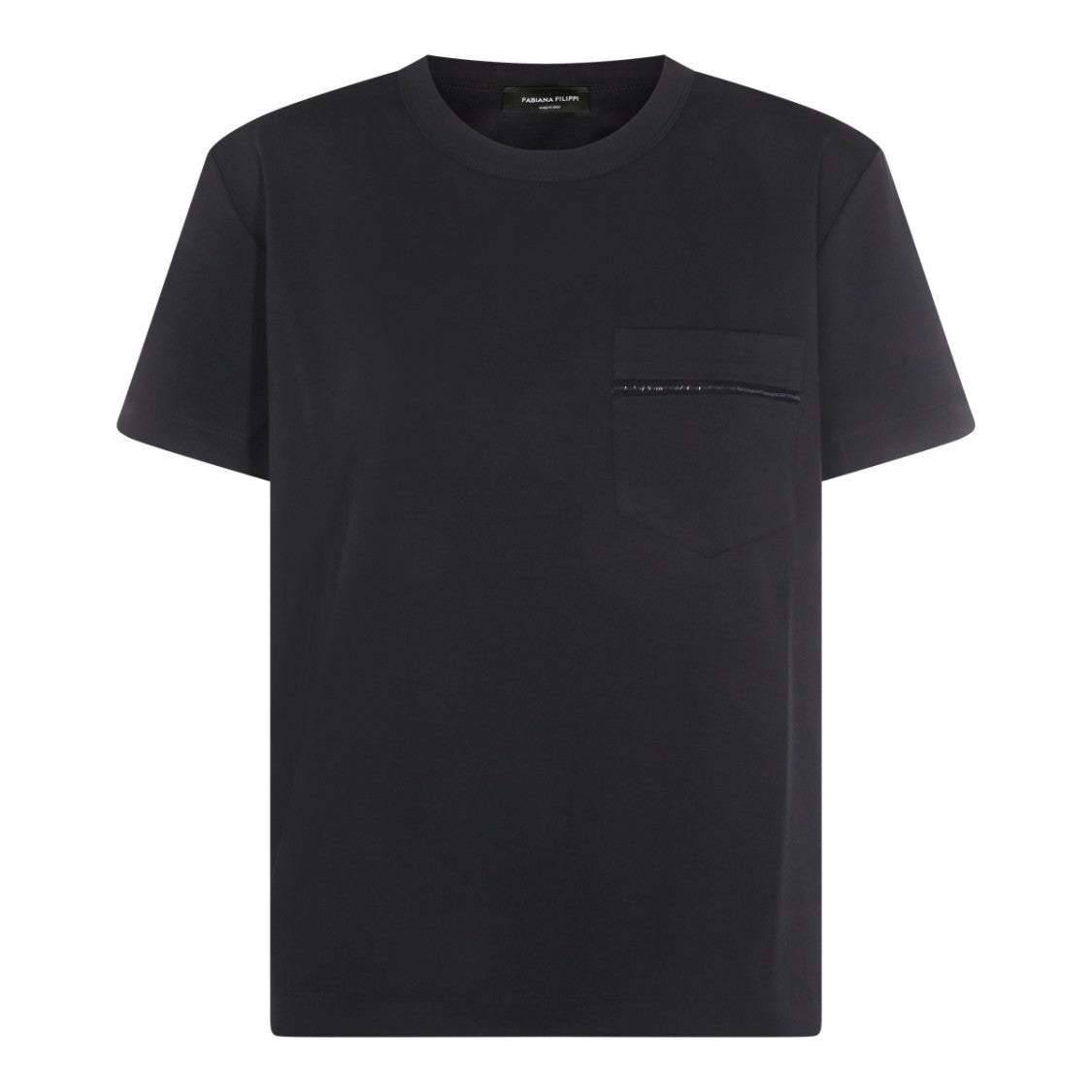 Fabiana Filippi Navy Viscose T-Shirt