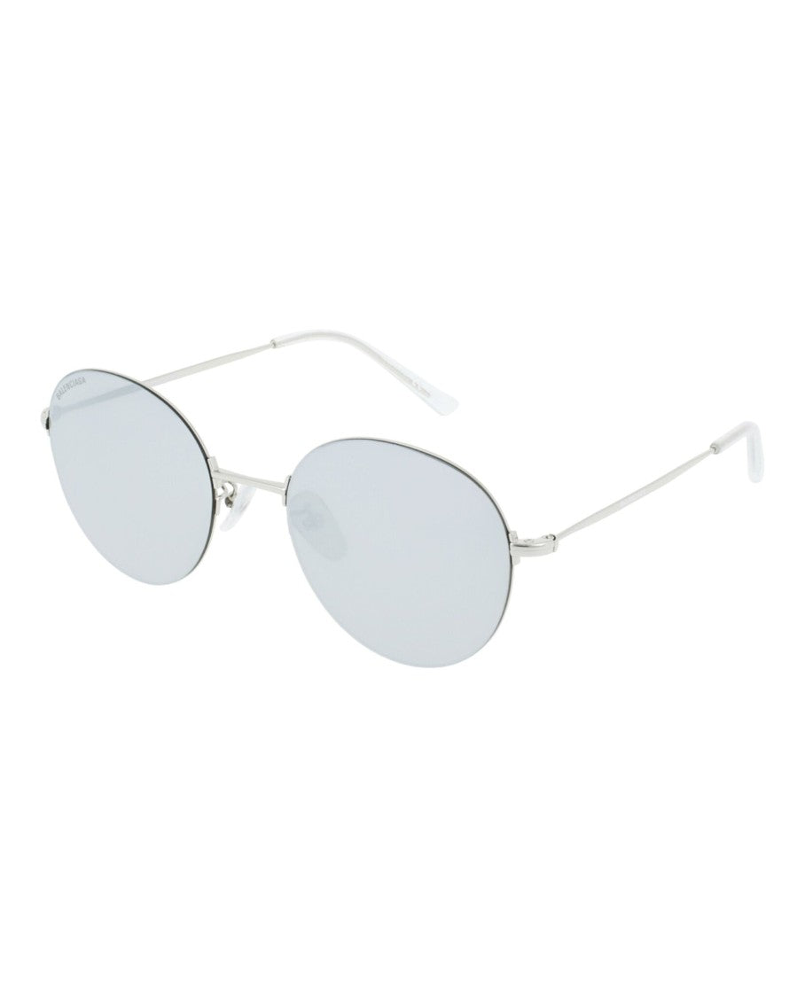 Balenciaga Round-Frame Metal Sunglasses
