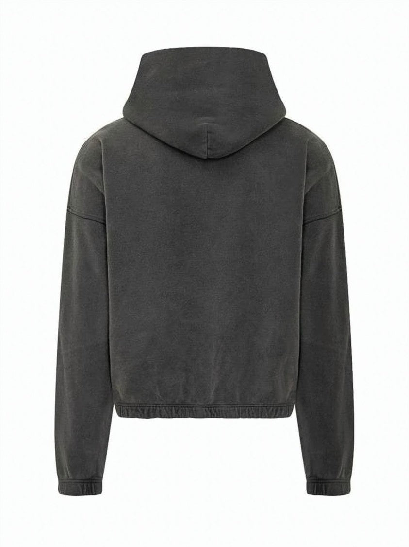 Satisfy Cropped Relaxed-Fit Softcell Hoodie With Kangaroo Pocket
