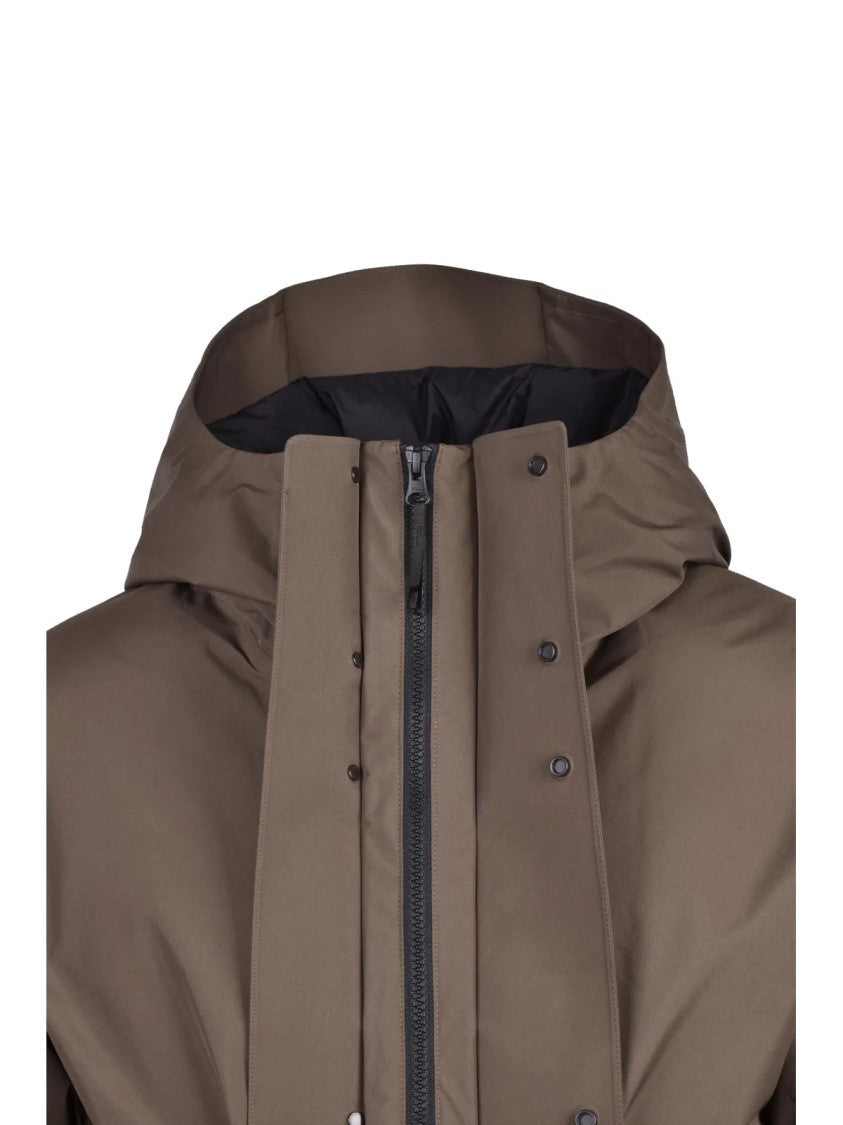 Goldwin Khaki Gore-Tex Waterproof Down Jacket