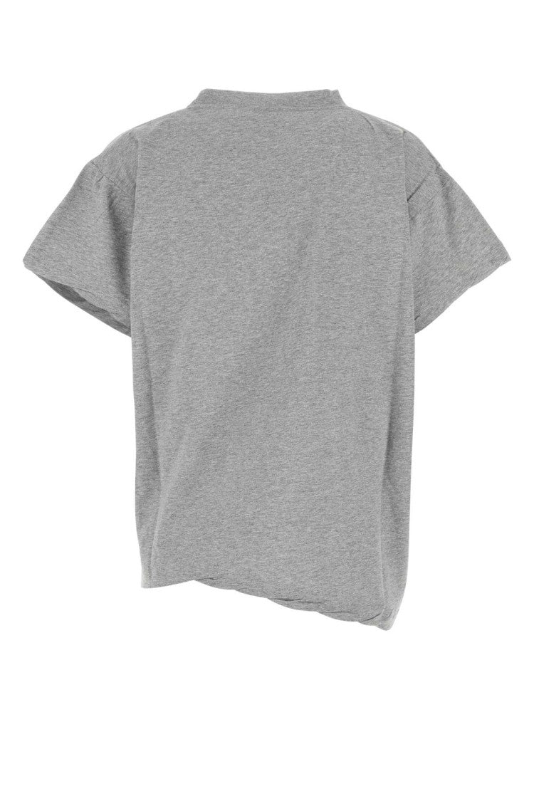 Balenciaga Grey Cotton Oversize T-Shirt