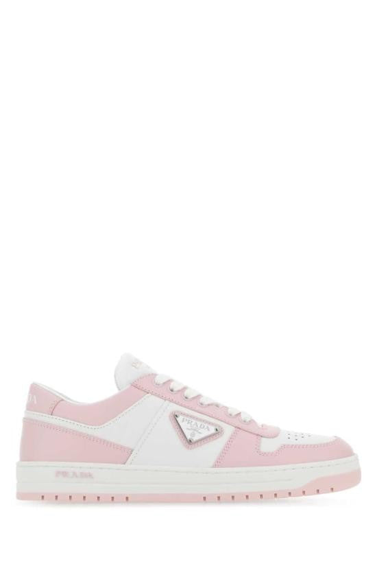 Prada Pink Downtown Bold Leather Sneakers