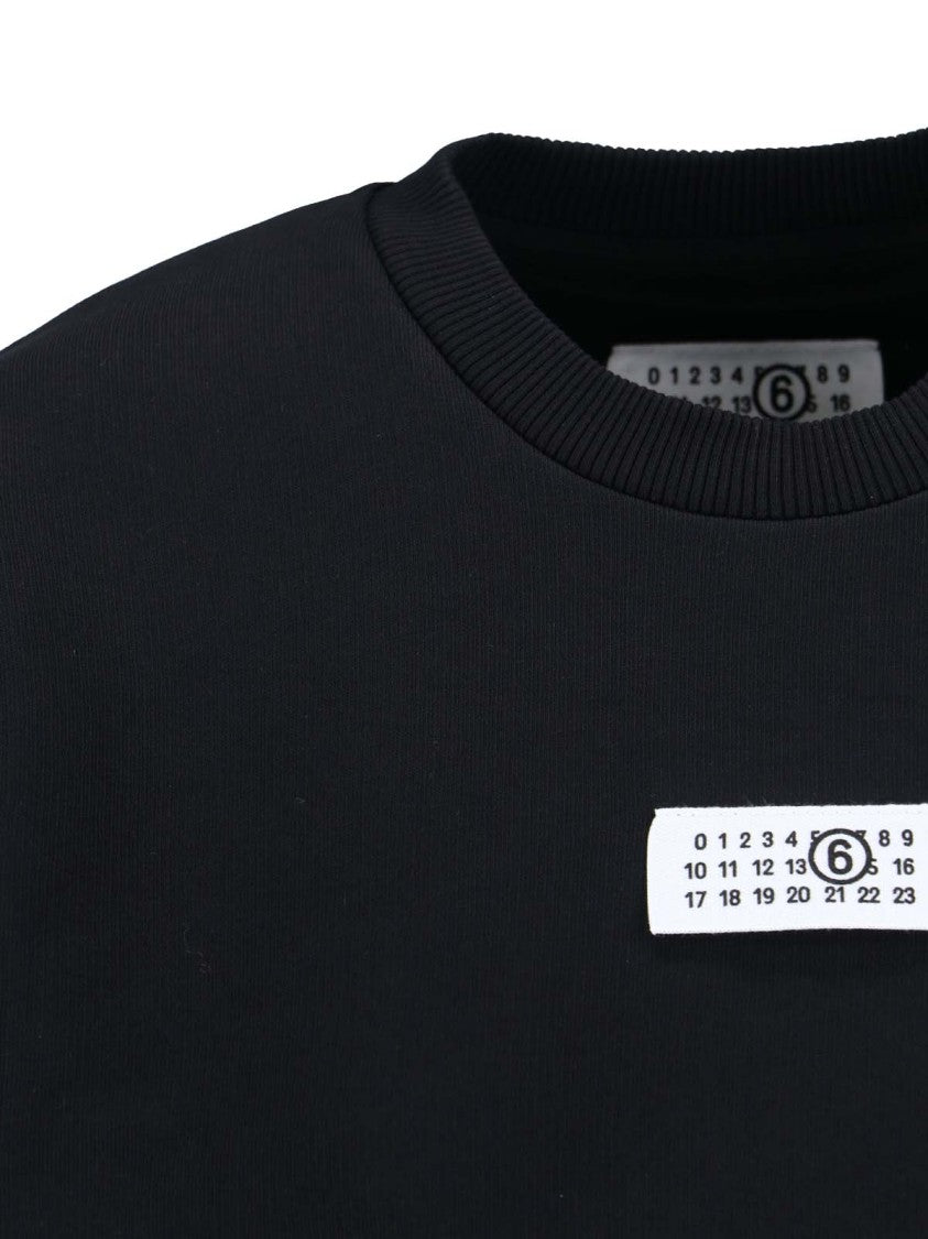 Mm6 By Maison Margiela "Numeric" Crewneck Sweatshirt – Black
