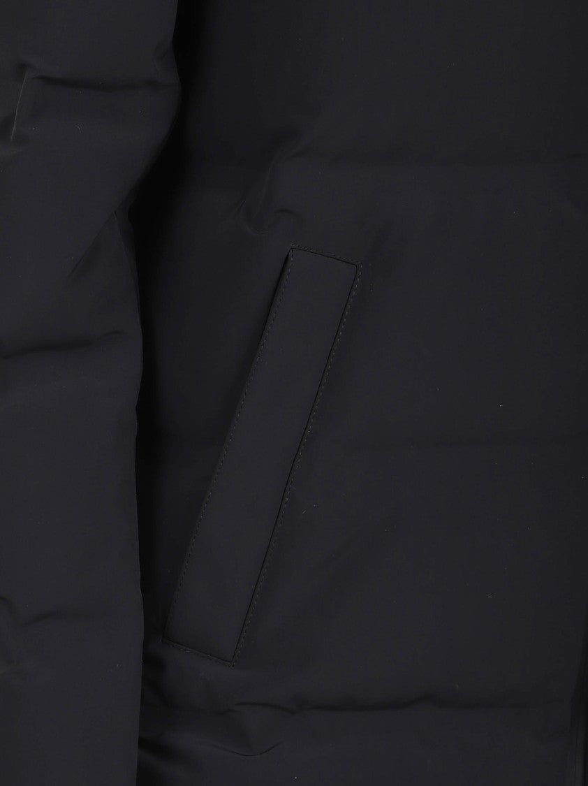 Herno Padded Down Coat With High Funnel Neck