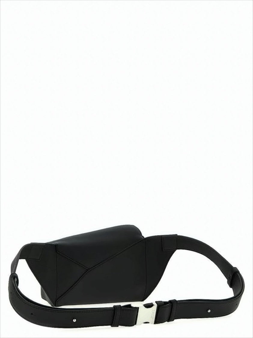 Loewe Sleek Structured Crossbody Bag With Geometric Design And Embossed Details