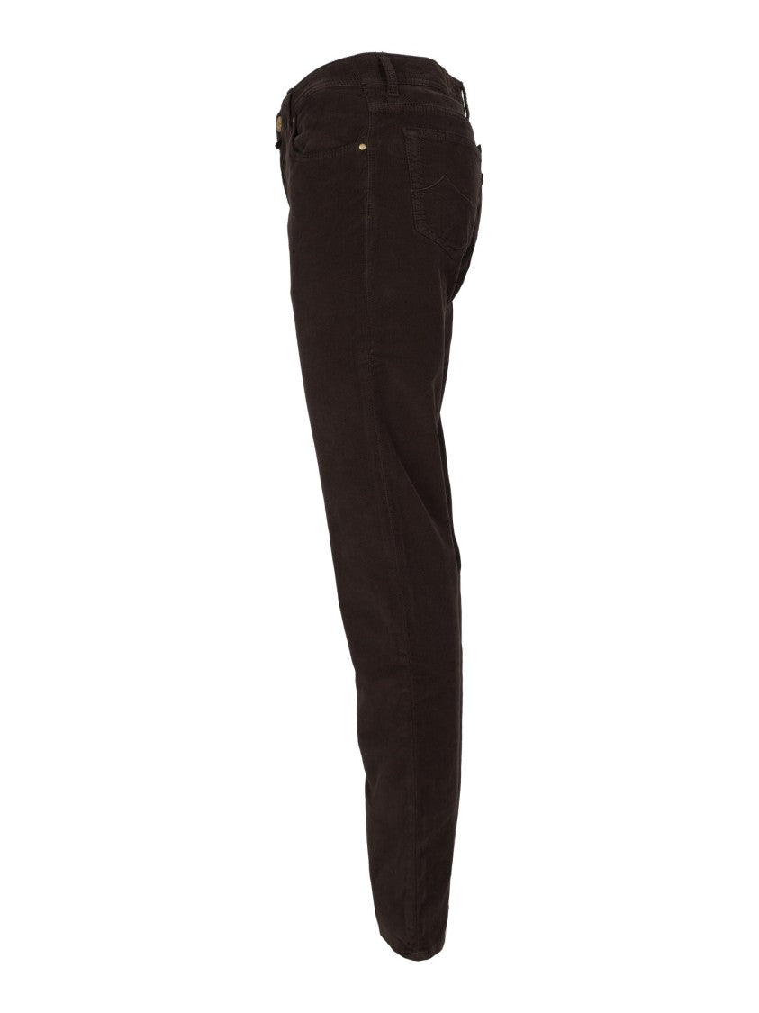 Jacob Cohen Tailored Slim Fit Pants With Five-Pocket Design