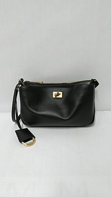 Balenciaga Rectangular Smooth Leather Bag With Twist-Lock Closure