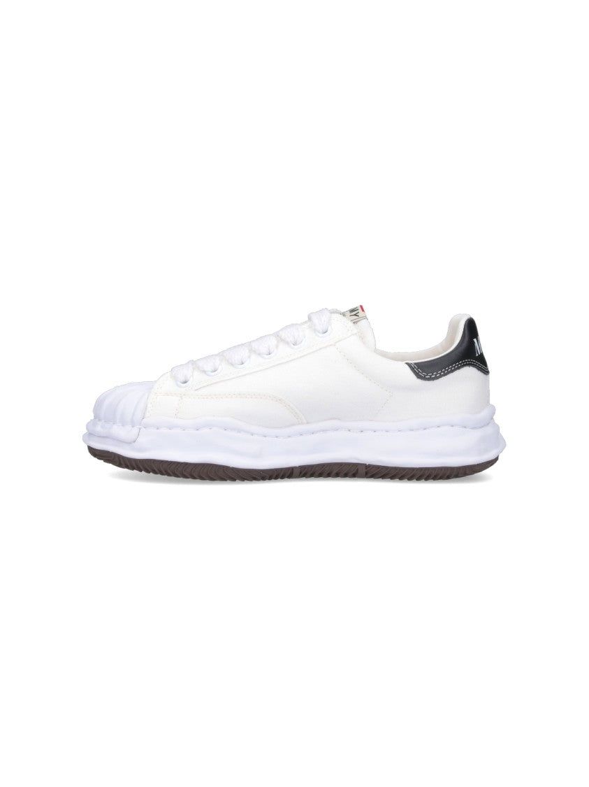Maison Mihara Yasuhiro White Blakey Low-Top Cotton Sneakers