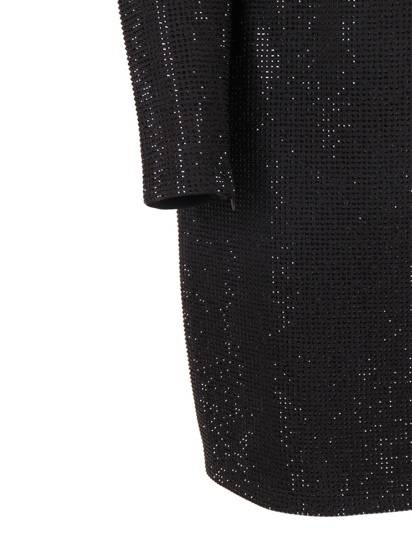 Michael Kors Rhinestone Ls Mini Dress