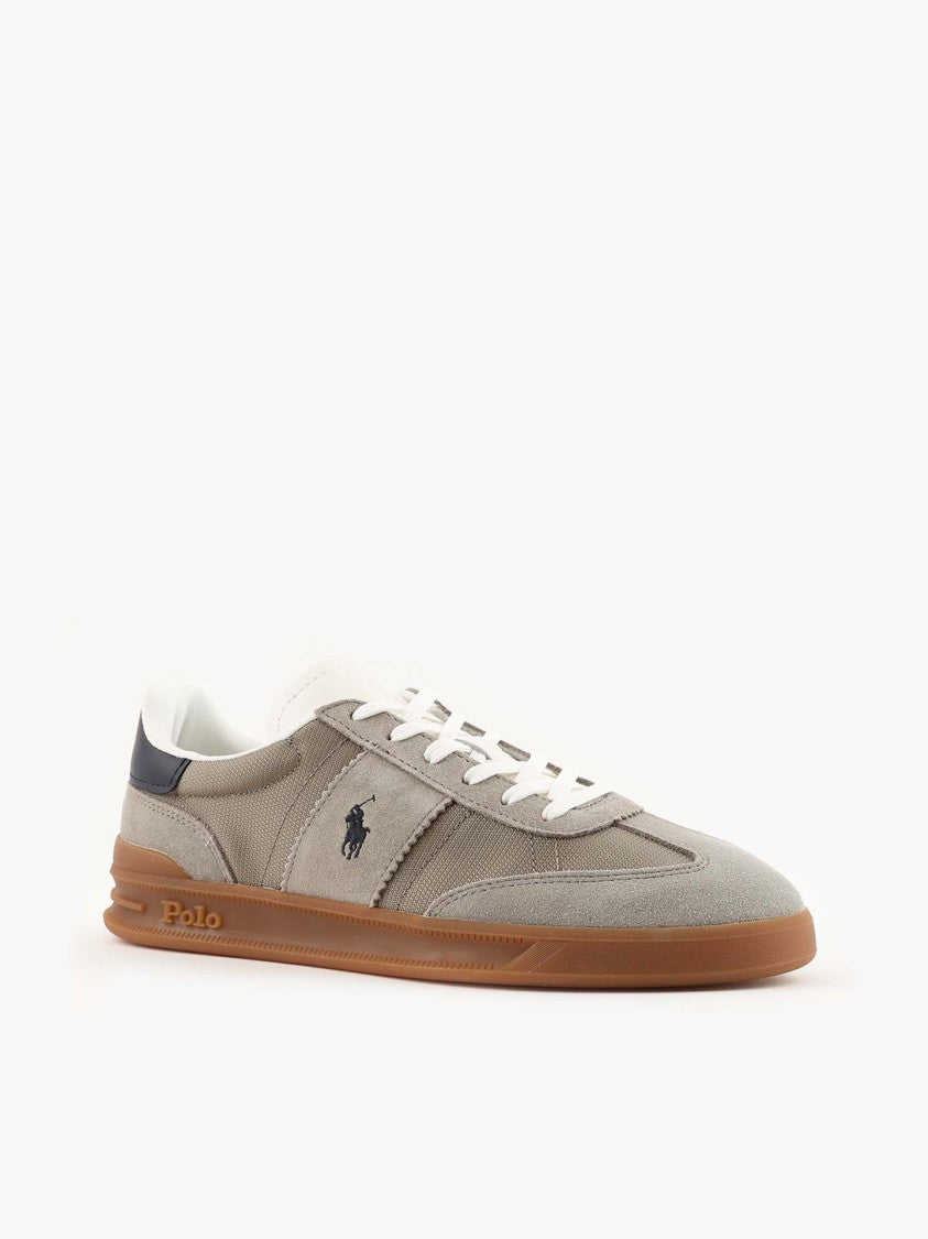Polo Ralph Lauren Low-Profile Suede And Mesh Sneakers