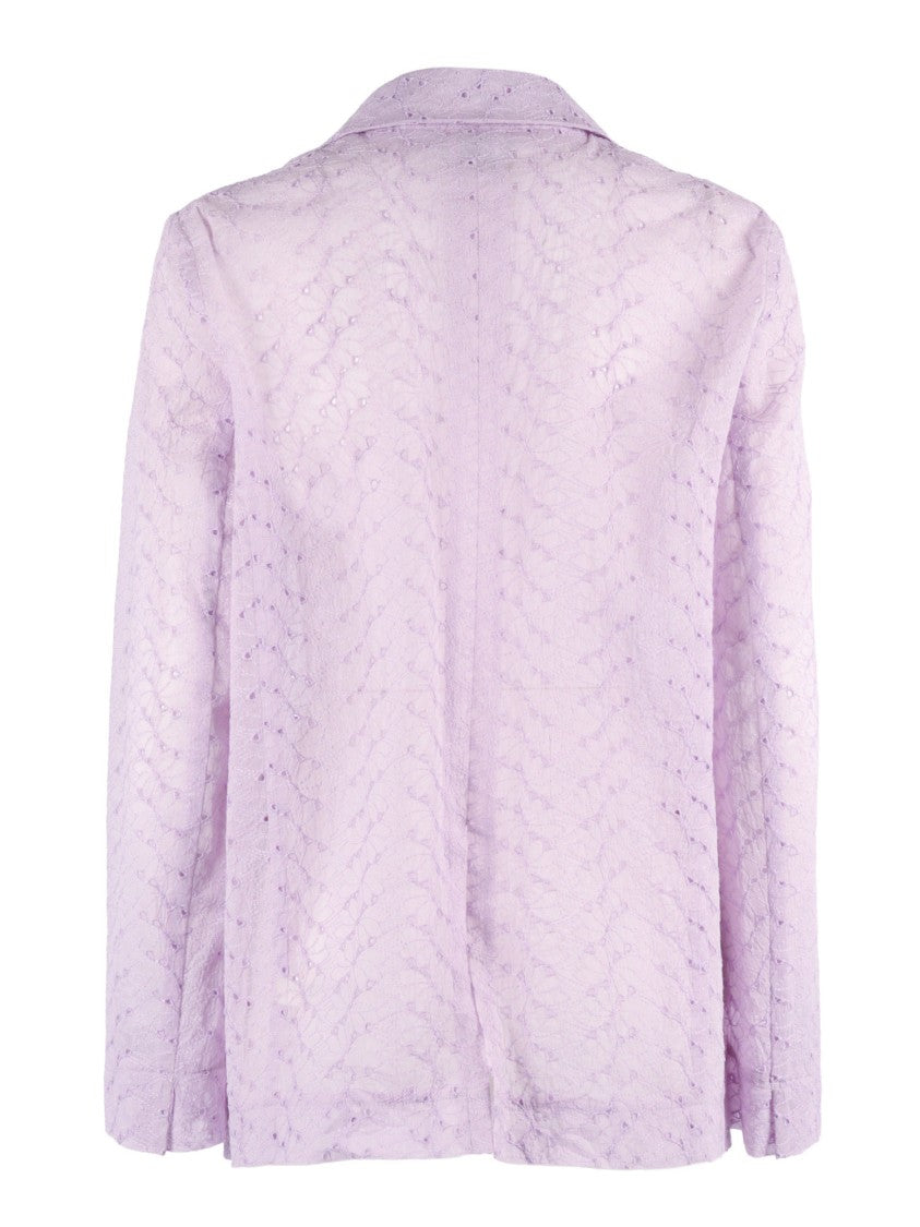 Forte Forte Broderie Anglaise Embroidered Cotton Jacket