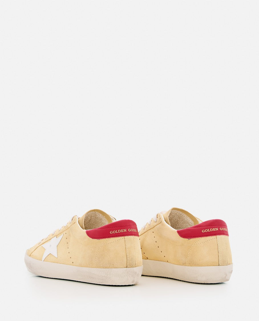 Golden Goose Beige Super Star Lace-Up Sneakers