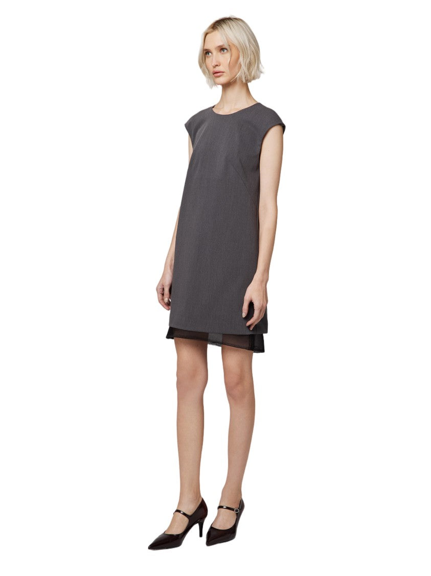 Alpha Studio Layered Hem Mini Dress