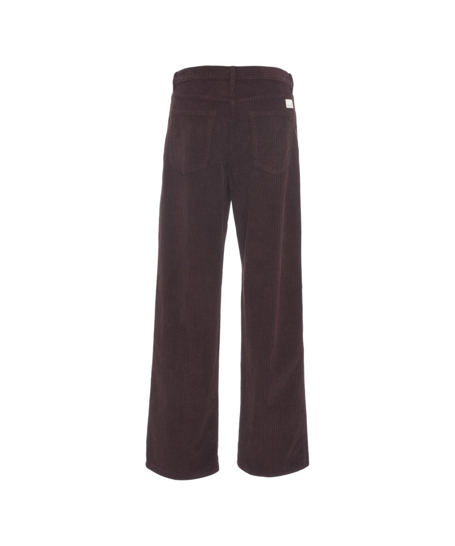 Nine In The Morning Wide-Leg Corduroy Pants With Classic Five-Pocket Design