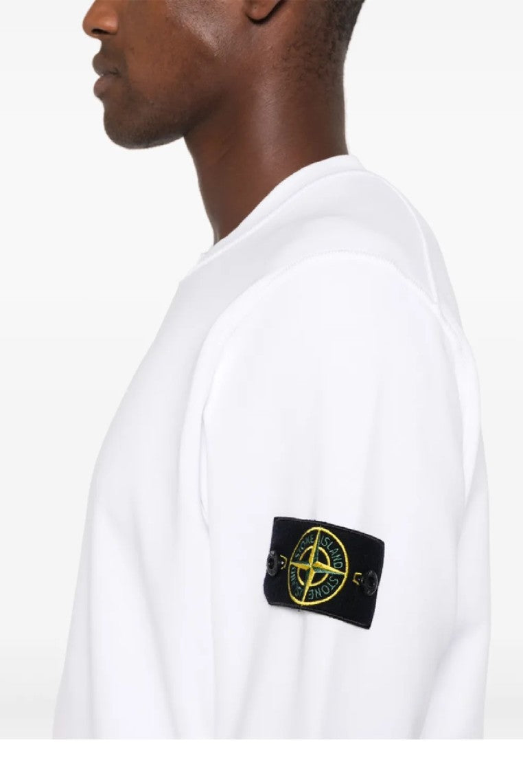 Stone Island Crewneck Sweatshirt With Subtle Logo Patch