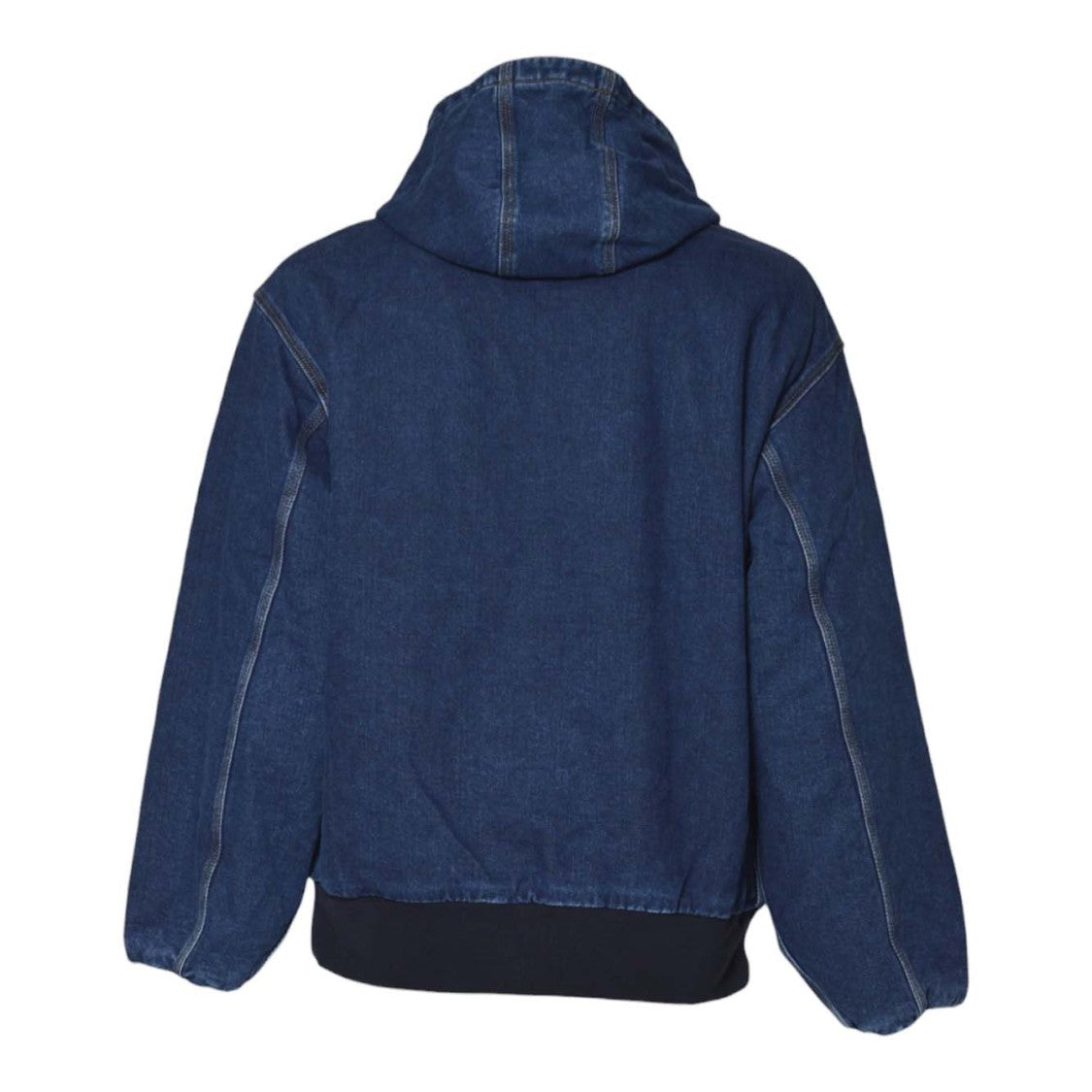 Carhartt Wip Denim Jacket With Adjustable Hood And Kangaroo Pocket