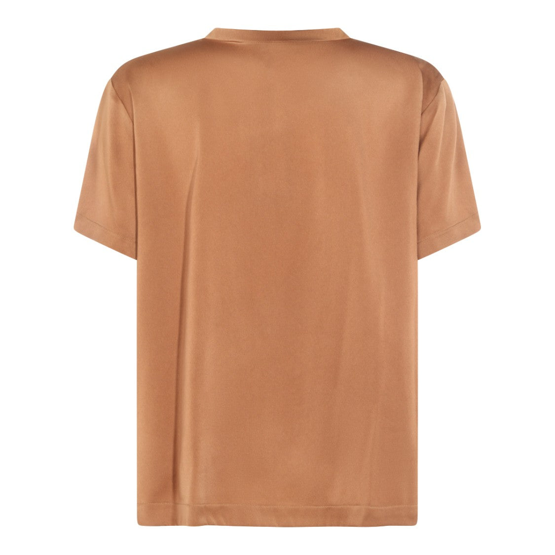 Fabiana Filippi Brown V-Neck Short-Sleeve Top