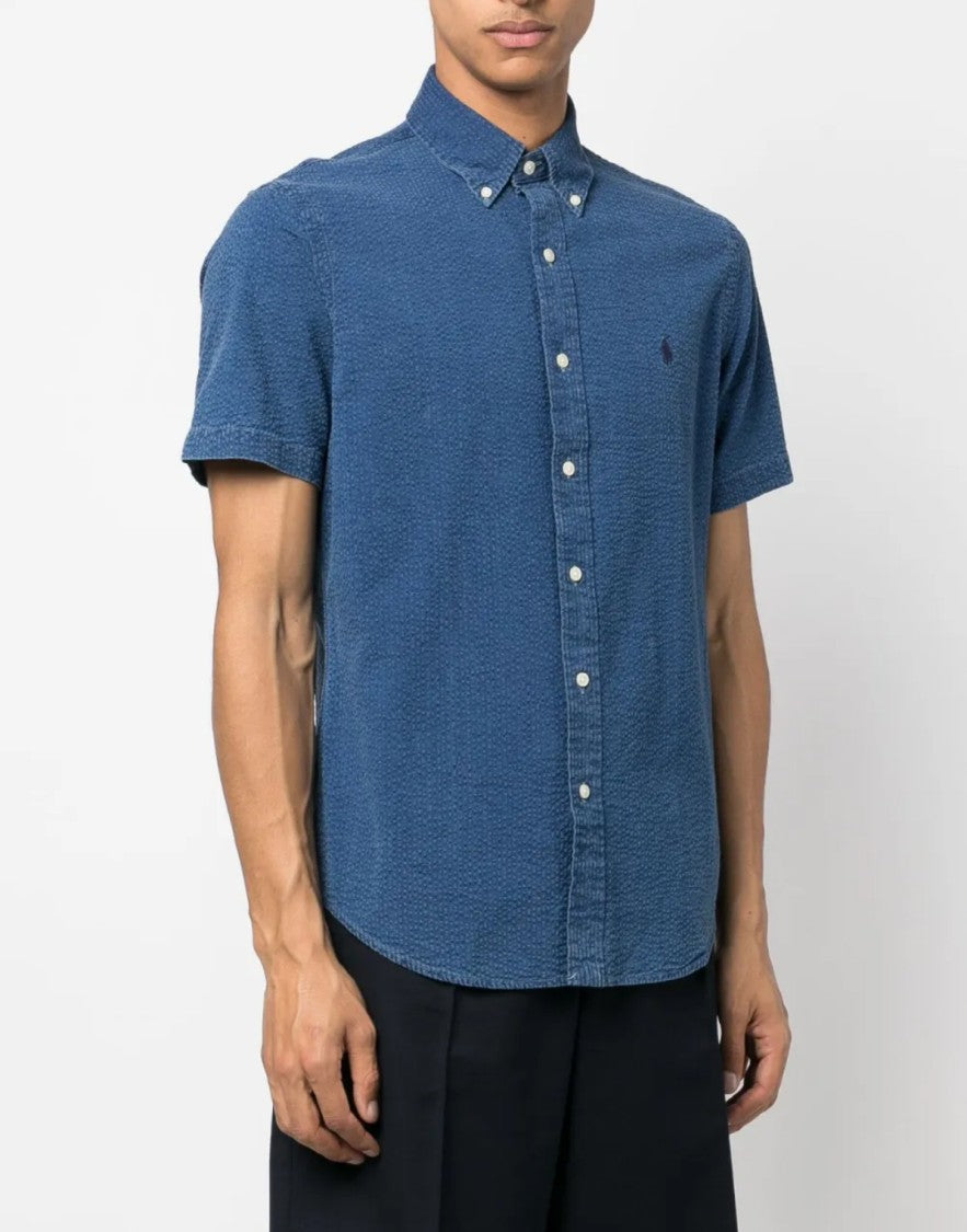 Polo Ralph Lauren Seersucker Logo Short Sleeve Shirt