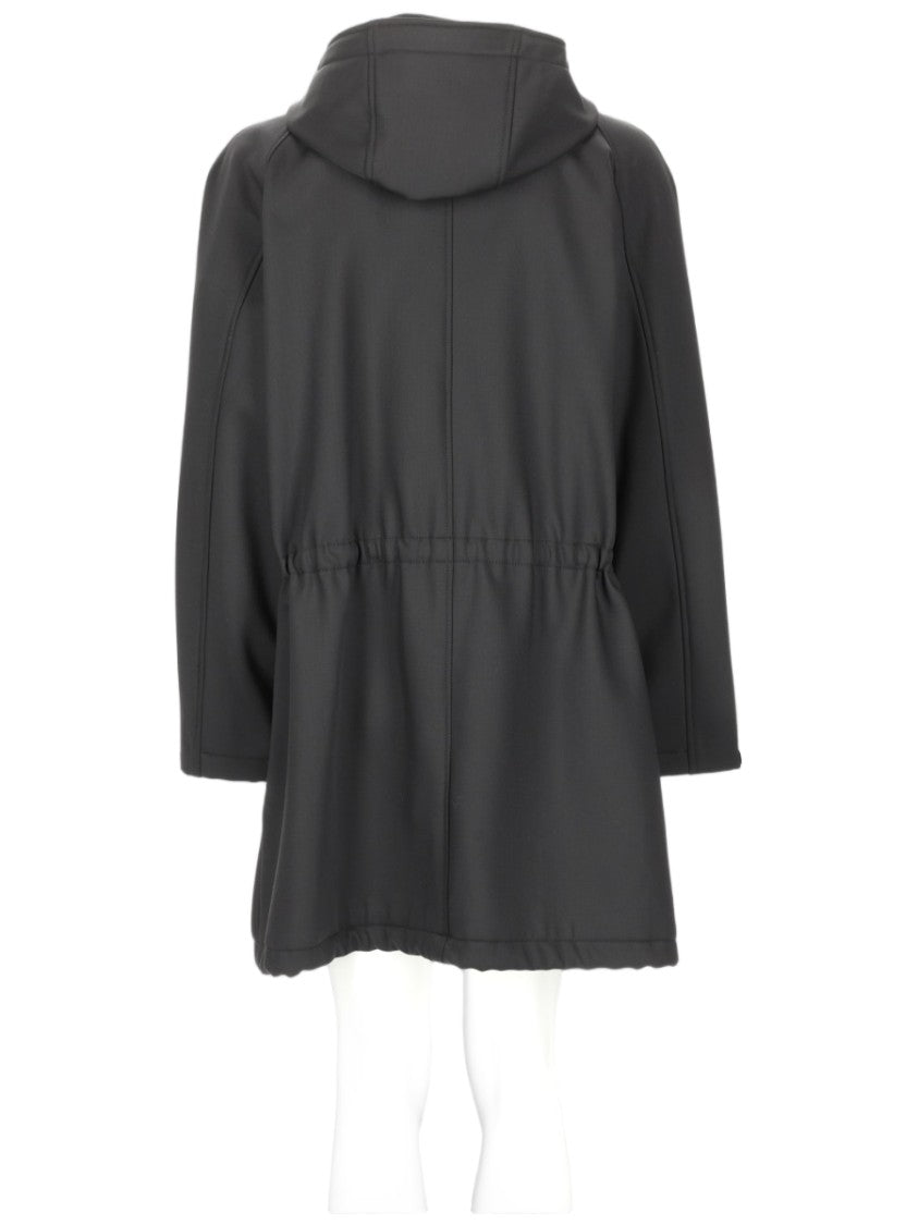 Brian Dales Hooded Jacket With Drawstring Waist And Structured Finish
