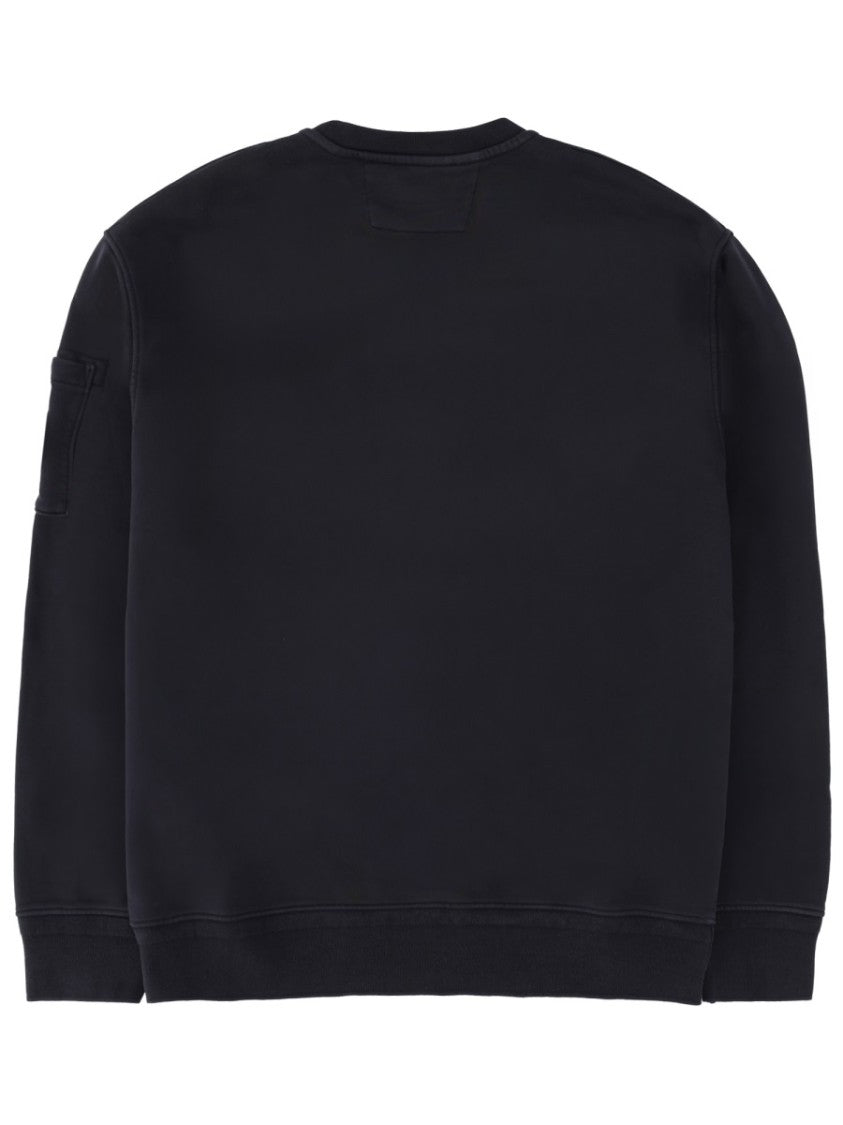 C.P. Company Neutrals Sleeve Logo Patch Cotton Sweatshirt