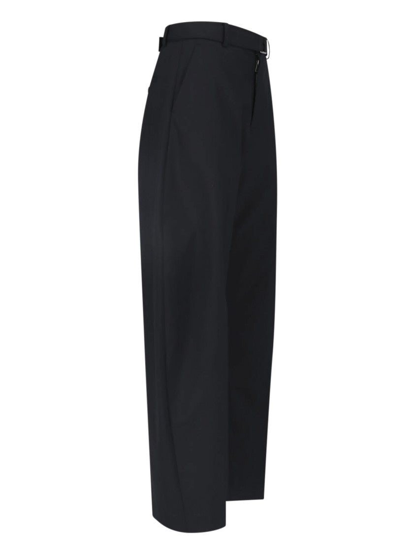 Sacai High-Waisted Tailored Pants With Structured Silhouette