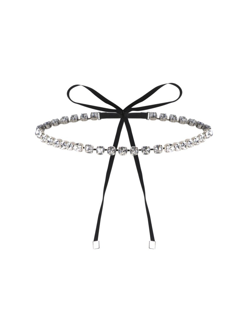 Mm6 By Maison Margiela Bow Necklace – Silver