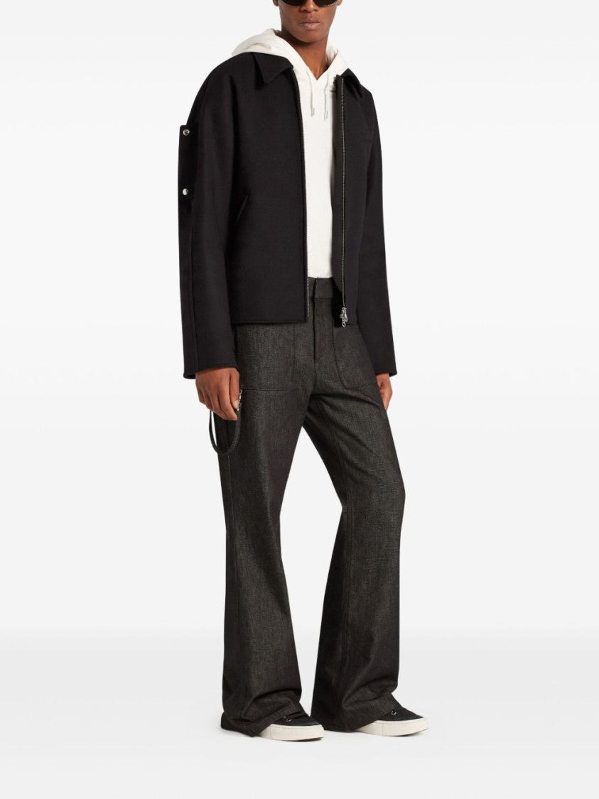 Courrèges Pointed Collar Black Jacket