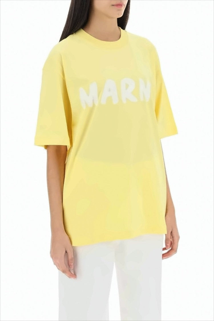 Marni Relaxed-Fit Short-Sleeve T-Shirt With Bold Logo Print
