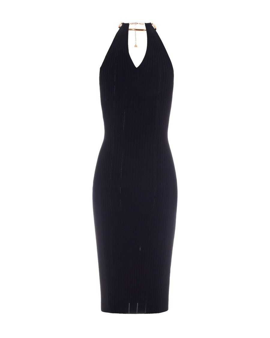 Elisabetta Franchi Black Knit Dress