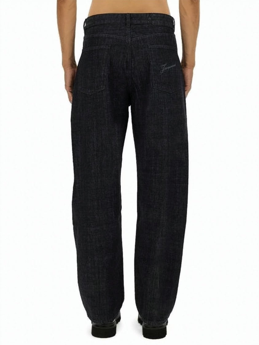 Jacquemus Loose Fit Indigo Denim Trousers