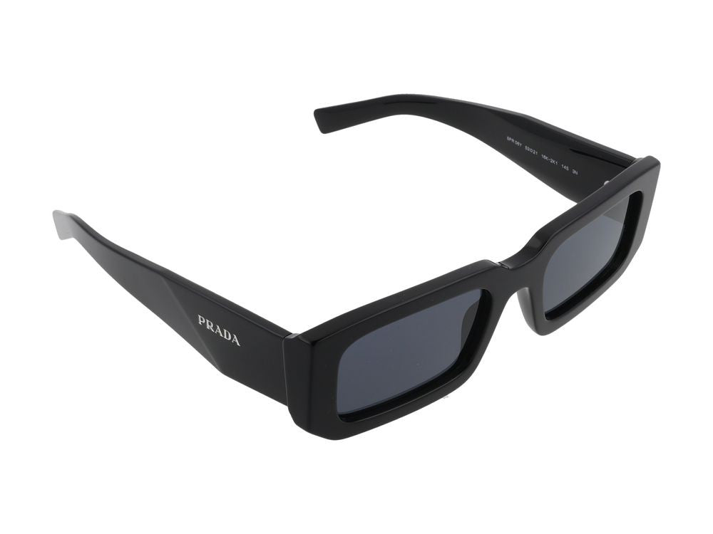 Prada Bold Rectangular Acetate Sunglasses