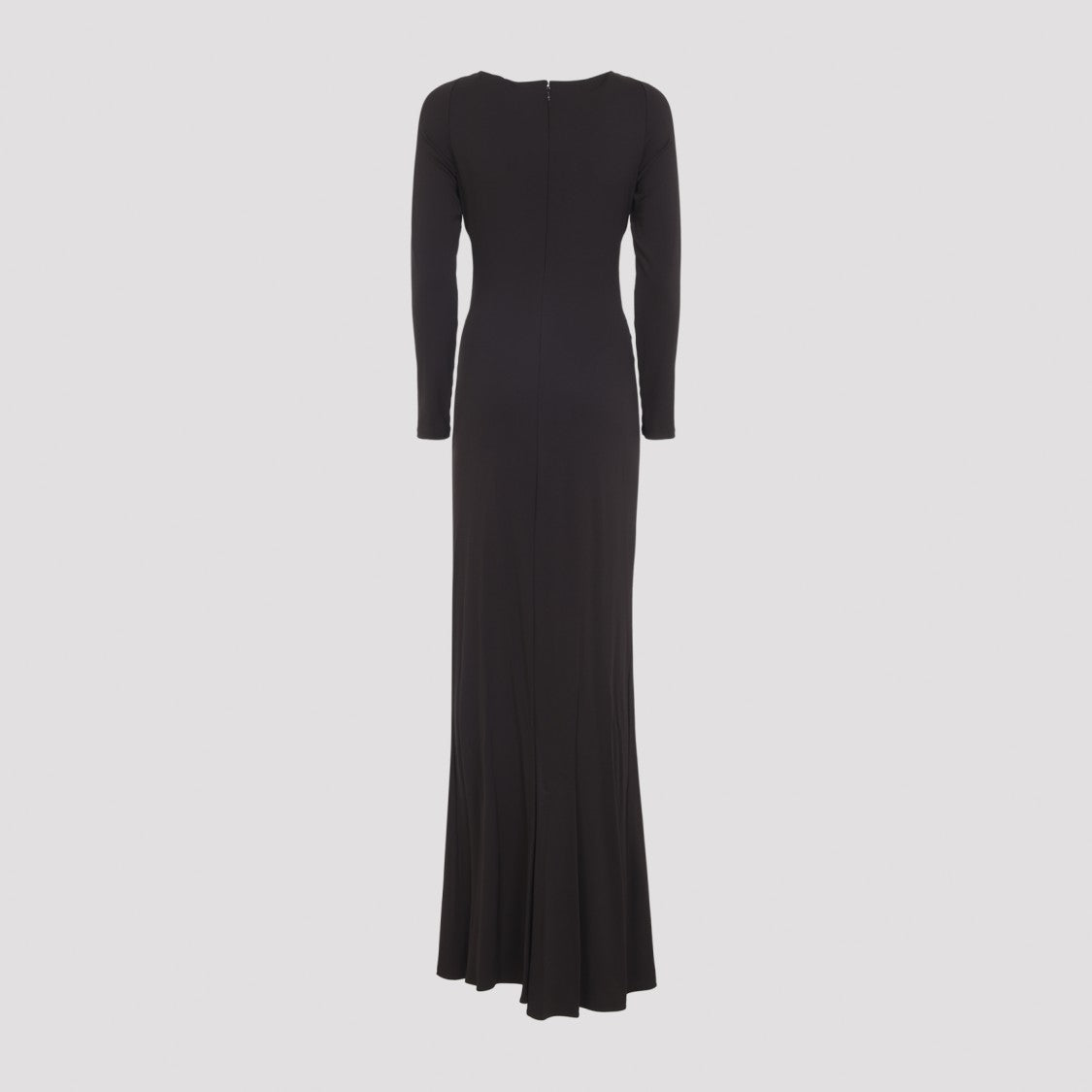 Elisabetta Franchi Dark Chocolate Brown Jersey Brown Gown