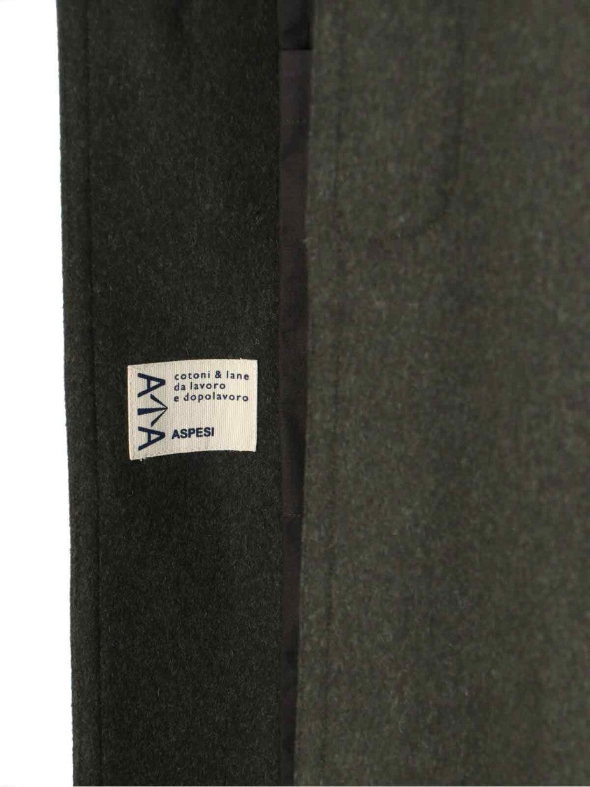 Aspesi Wool & Alpaca Classic Collar Coat