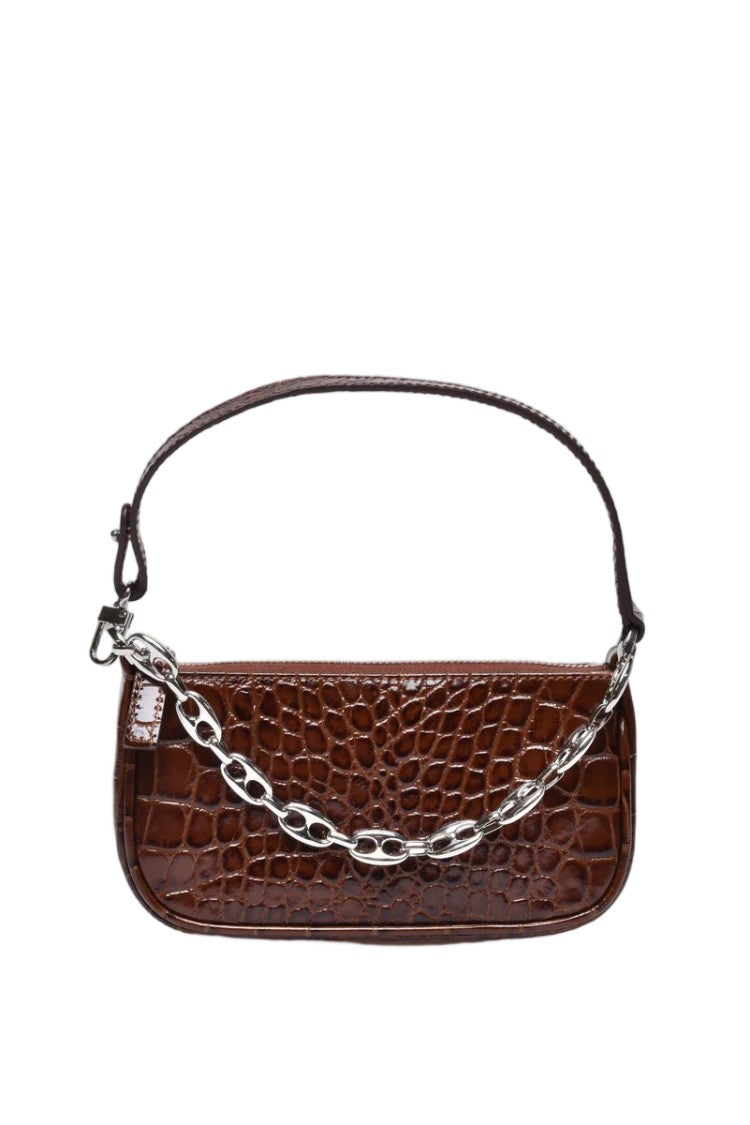 By Far Mini Rachel Bag - Chocolate