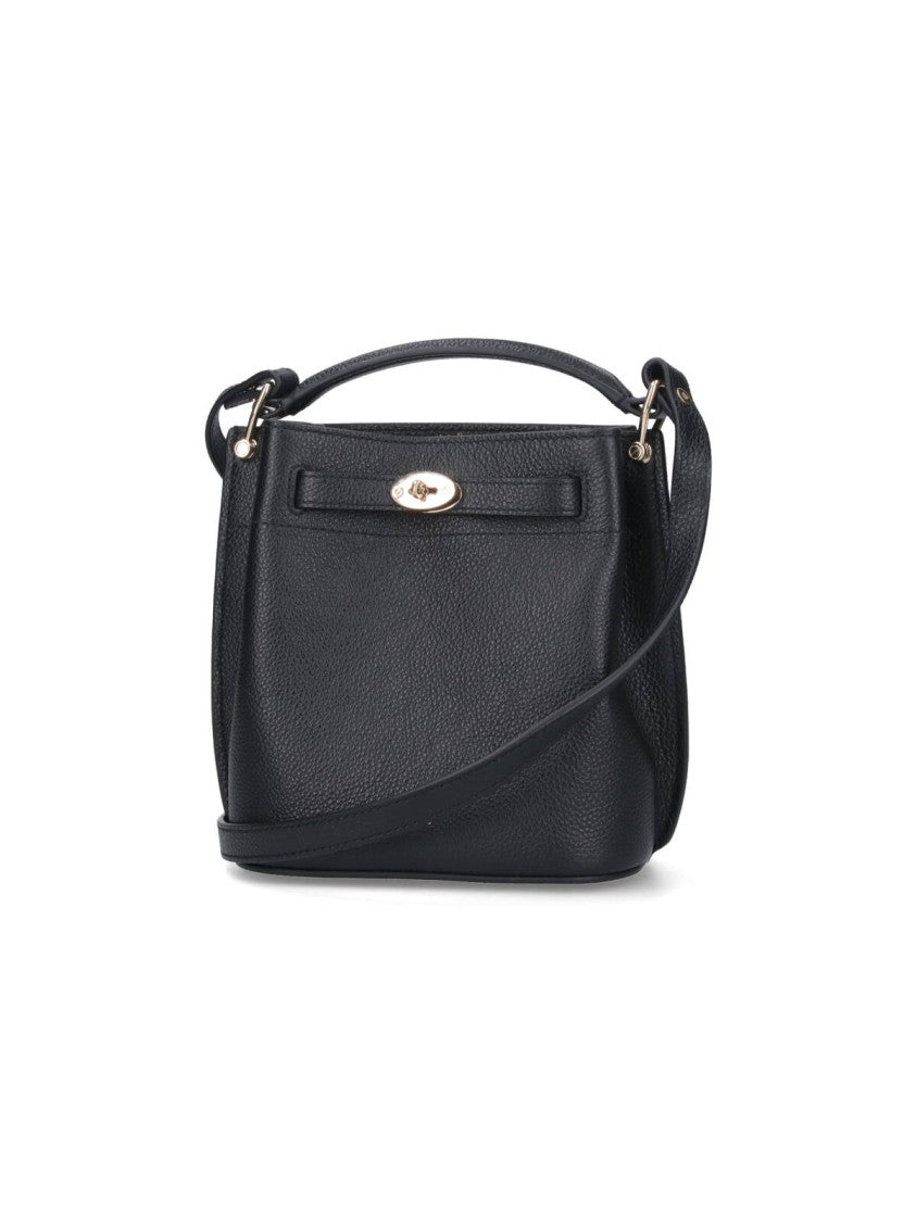 Mulberry Black Islington Mini Bucket Leather Bag