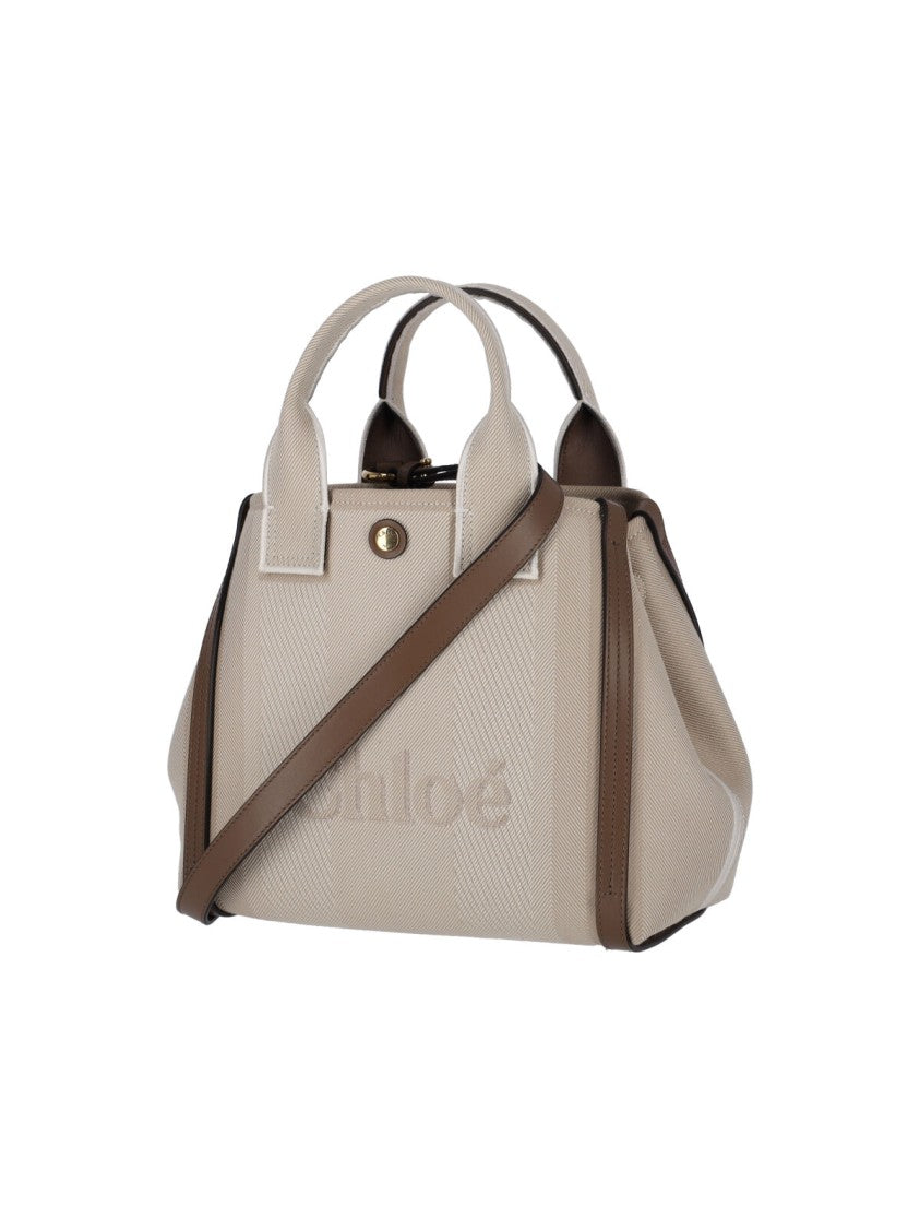 Chloé Carry Small Tote Bag – Beige