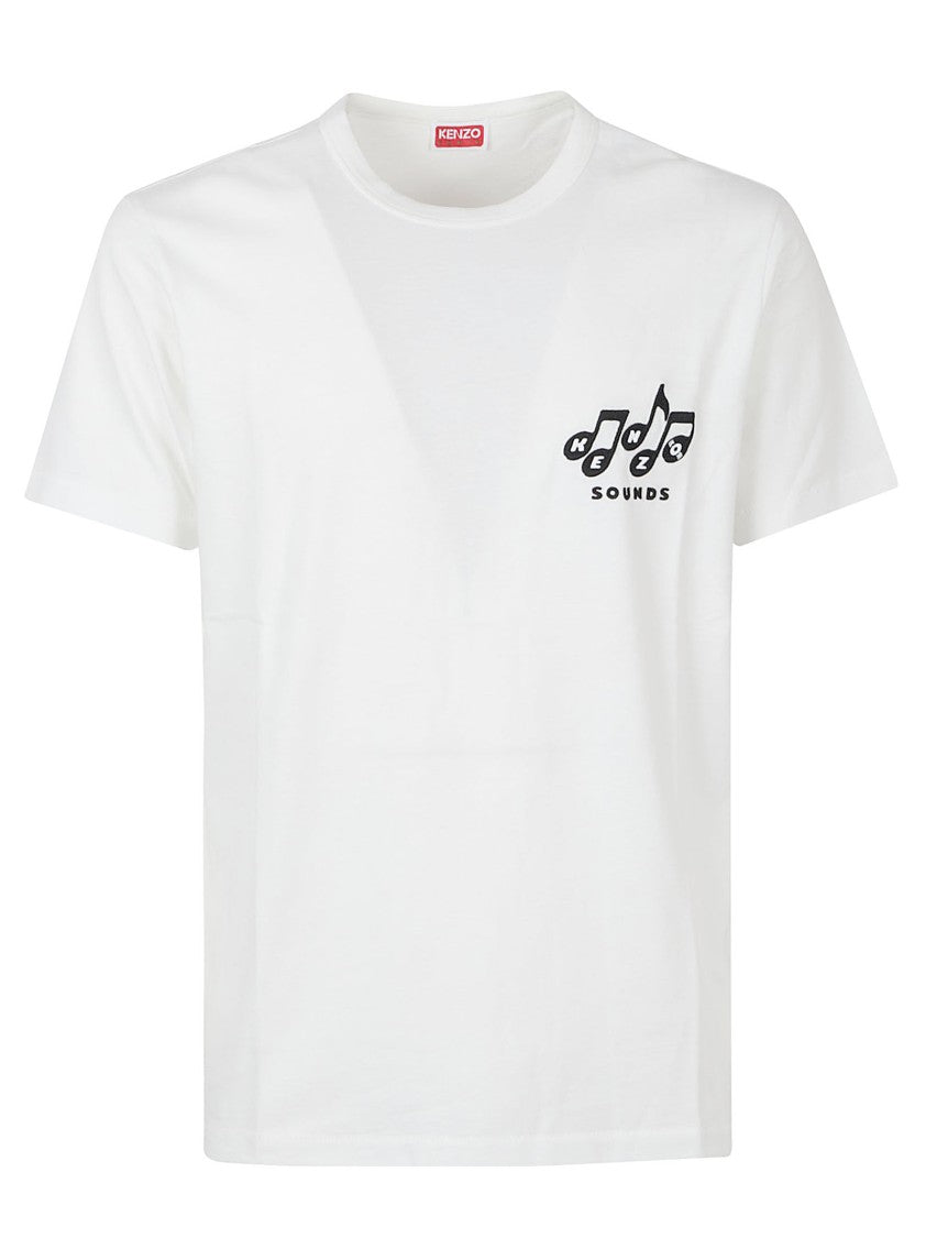 Kenzo Short-Sleeve Crew Neck T-Shirt With Embroidered Design