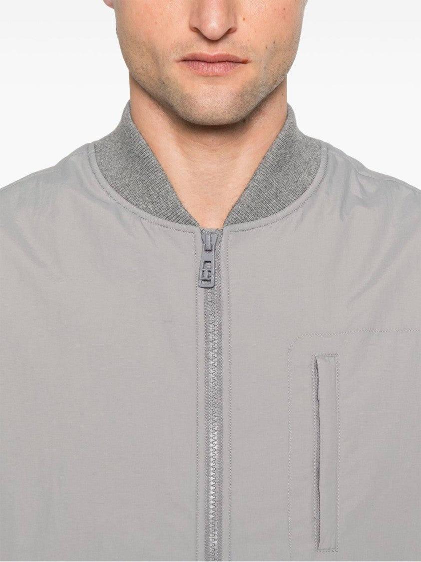 Dolce & Gabbana Minimalist Taupe Gilet With Functional Pockets