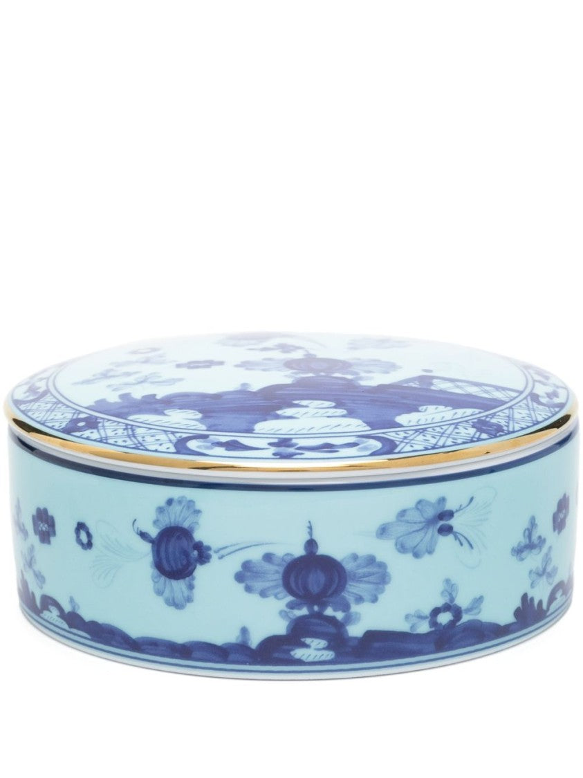 Ginori 1735 Floral Porcelain Container