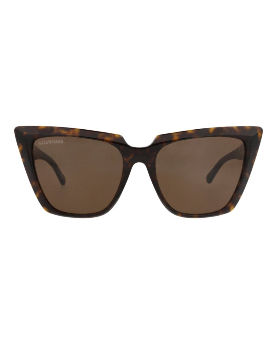 Balenciaga Cat Eye Sunglasses With Tortoiseshell Acetate Frame