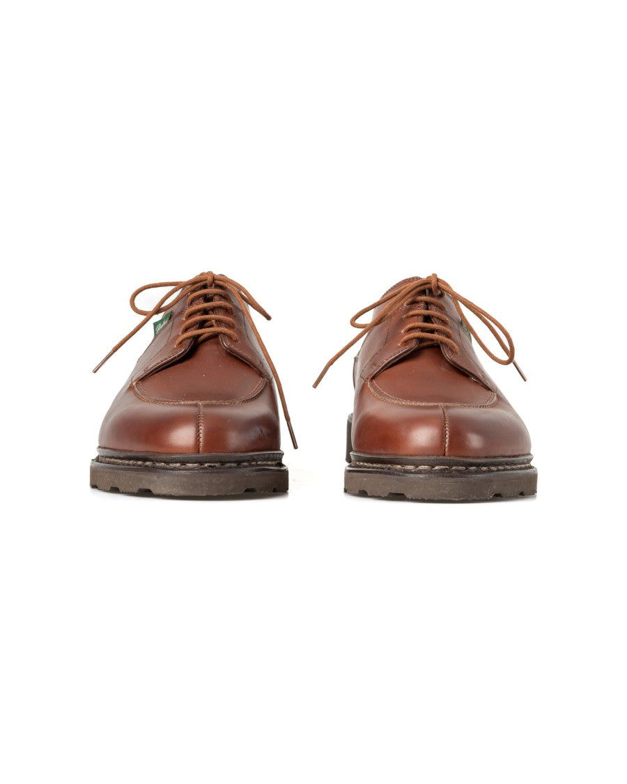 Paraboot Brown Derby Sneakers With Norwegian Welt Construction